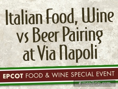 Italian Food, Wine vs Beer Pairing at Via Napoli