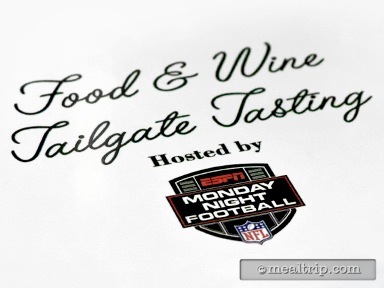 Food & Wine Tailgate Tasting Hosted by ESPN Monday Night Football