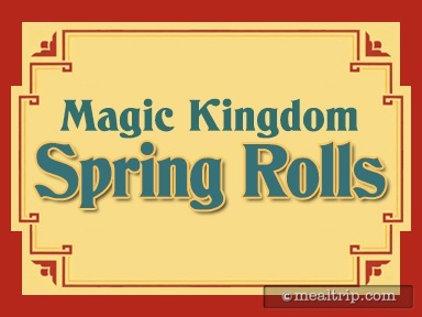 Magic Kingdom Spring Roll Cart